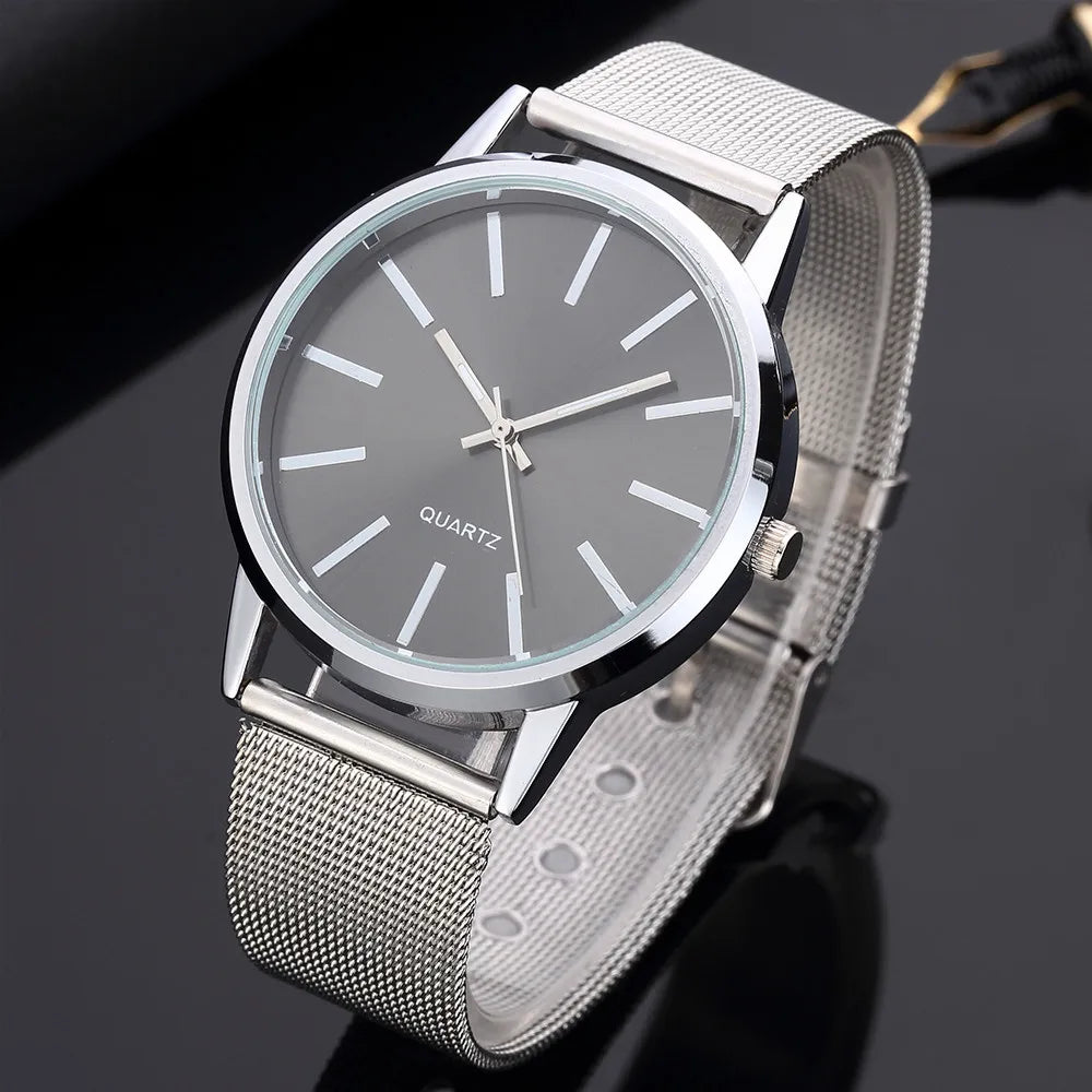 Women’s Minimalist Silver Quartz Watch