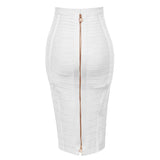 Women Candy Color Knit Skirt