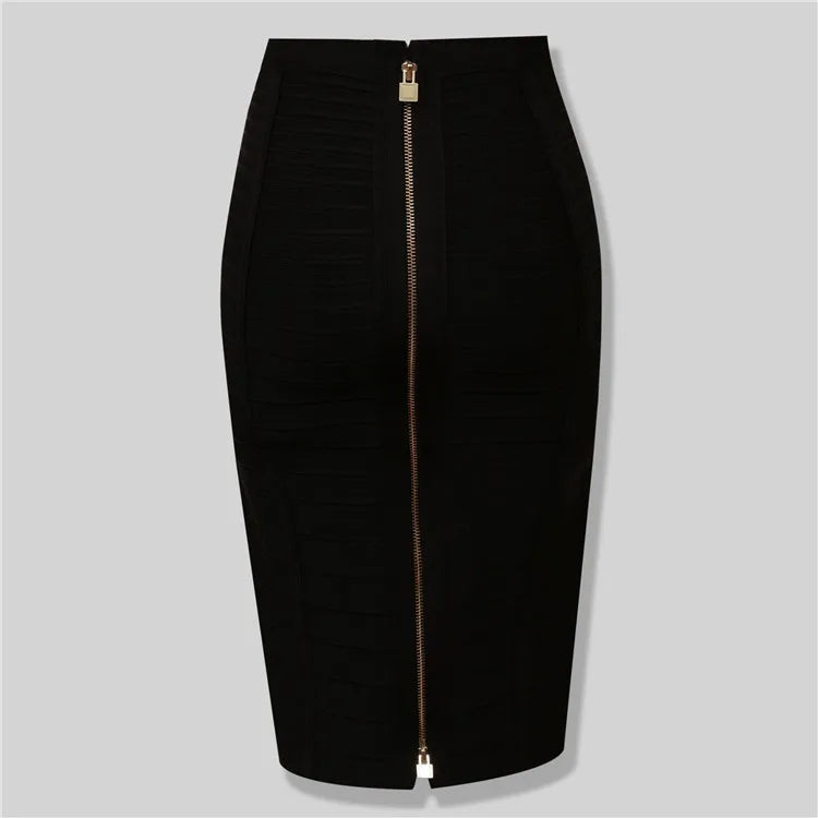 Women Candy Color Knit Skirt