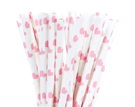 Light Color Paper Straws (25pcs)