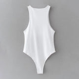 Women Solid Bodycon Club Bodysuit