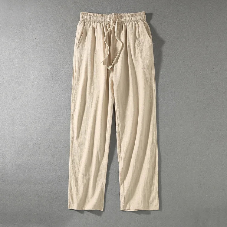 Men's Plus Size Linen Tracksuit Set
