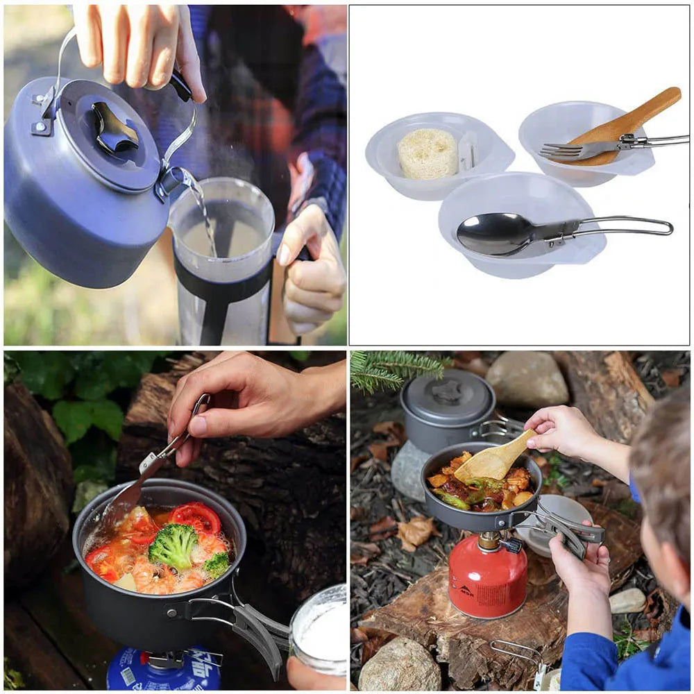 Camping Cookware Kit Set