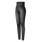 Women Printed Denim Leggings