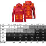Men Heated Hooded Winter Parka