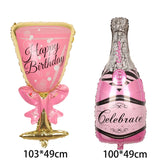 Champagne Goblet Helium Balloon