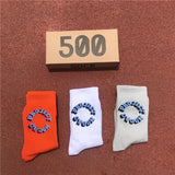 Men 3D Letter Socks 3 Pairs/Box