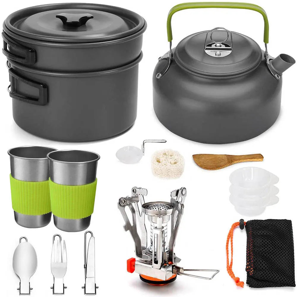 Camping Cookware Kit Set