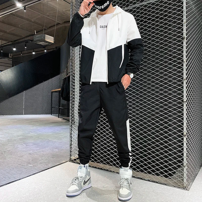 Men's Hooded Jogger Tracksuit
