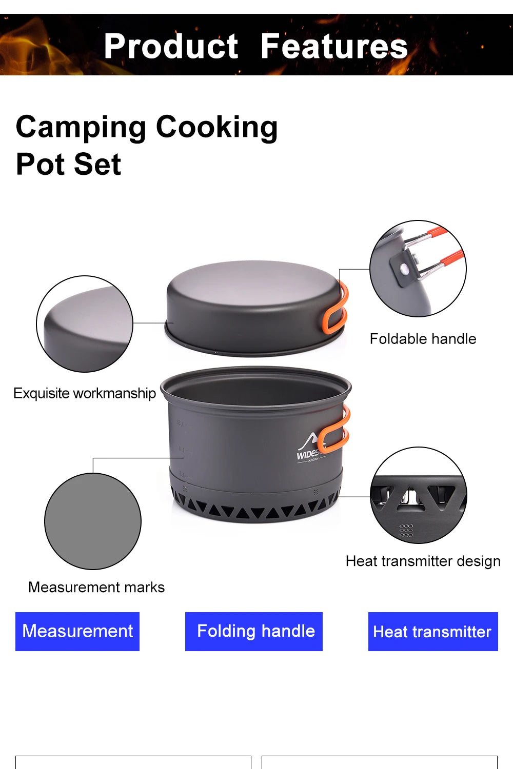 Widesea Camping Cookware Set