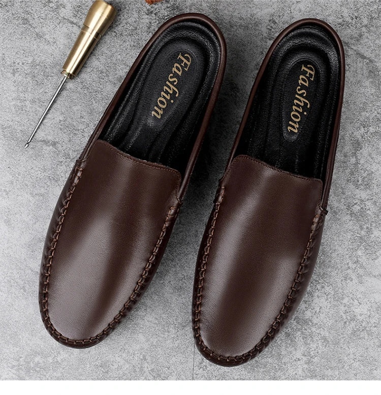 Men’s Summer Leather Mules