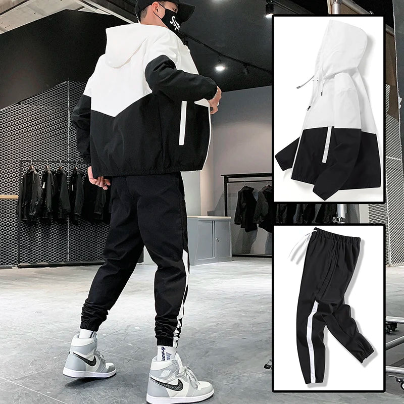 Men's Hooded Jogger Tracksuit