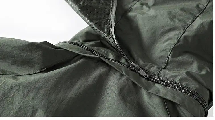 Men’s Waterproof Hooded Windbreaker