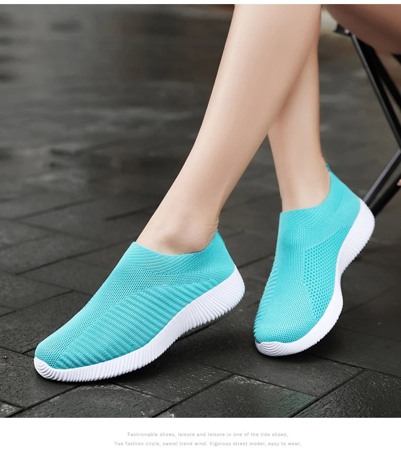Women's Vulcanized Slip-On Sneakers