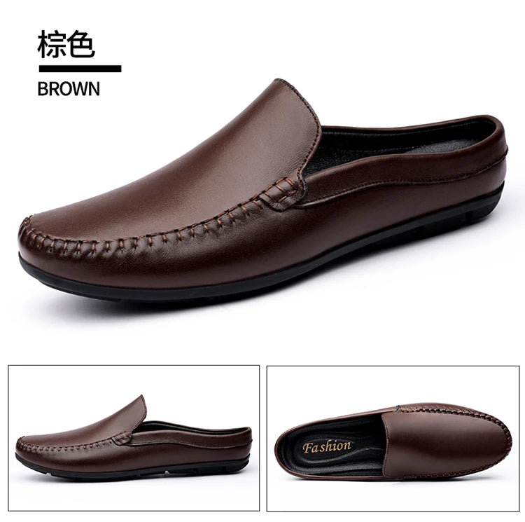 Men’s Summer Leather Mules