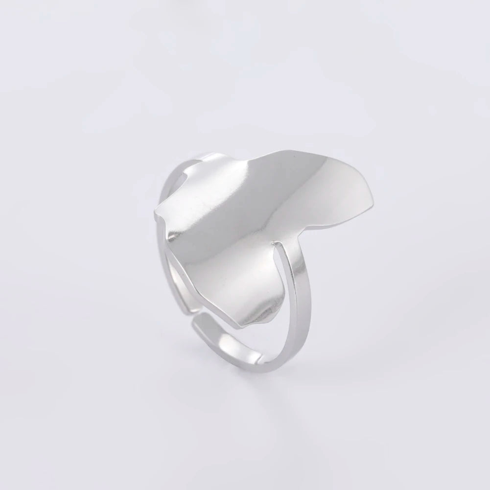 Stylish African map gold ring for women, crafted with 18k gold plating, perfect for daily wear and gifts.