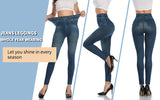 Women Printed Denim Leggings