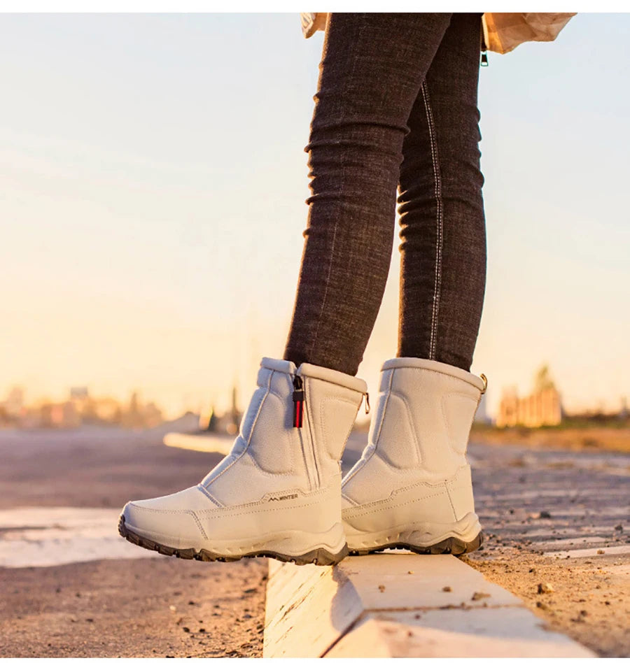 Women Waterproof Ankle Work Boots