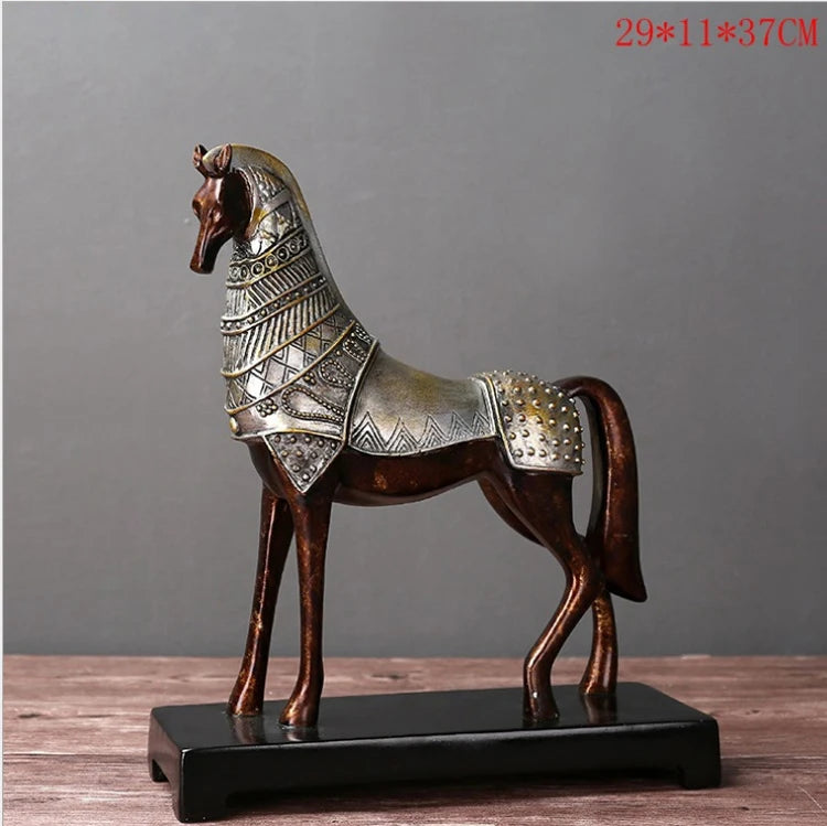 European Lucky Horse Resin Ornament