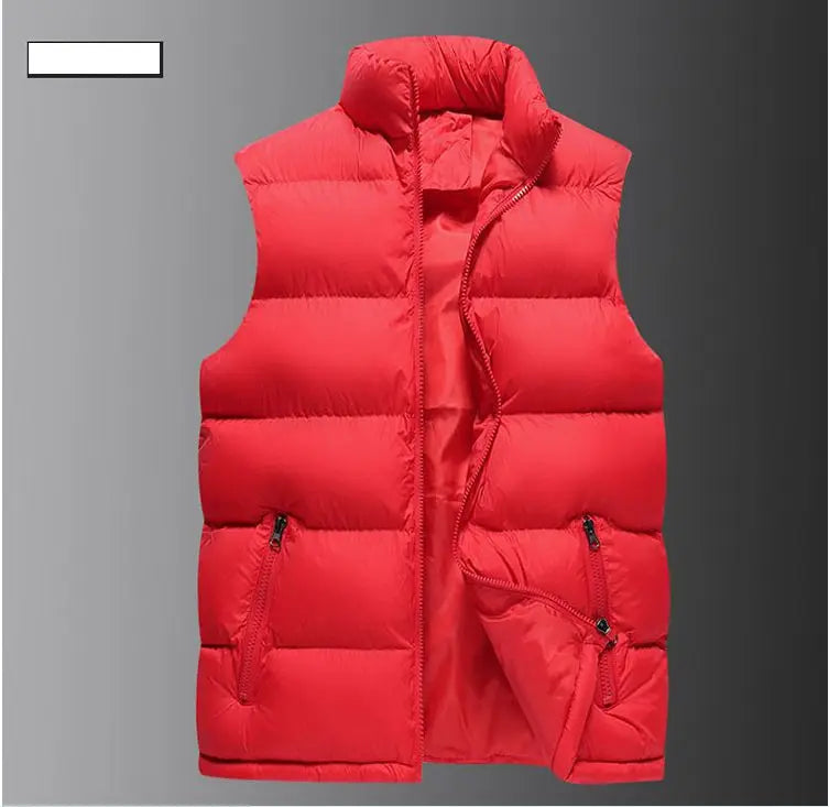 Men’s Warm Sleeveless Vest Jacket