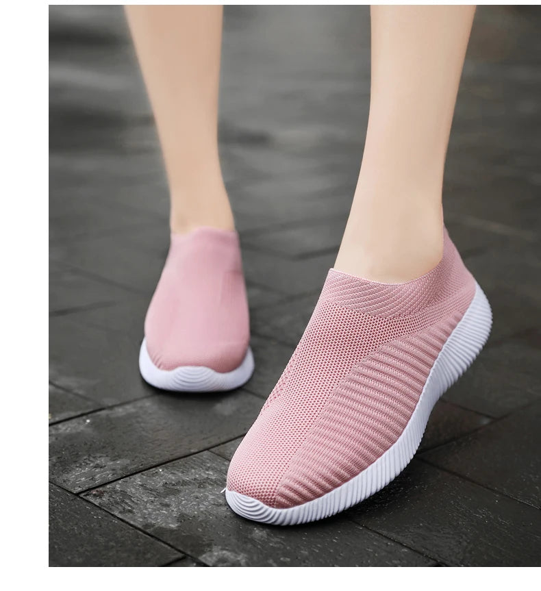 Women's Vulcanized Slip-On Sneakers