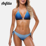 Gradient Halter Bikini