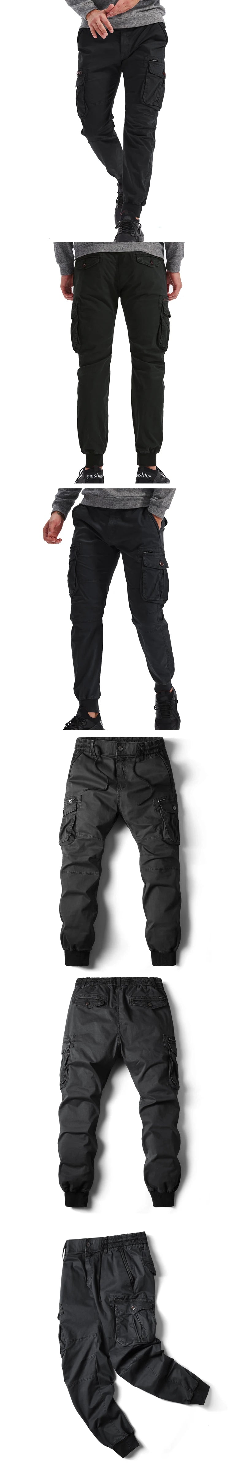 Men's Plus Size Cargo Jogger Pants – Cotton Full Length