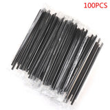 100pcs Clear Disposable PP Straws