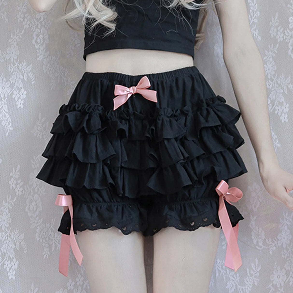 Women's Lolita Lace Pumpkin Shorts