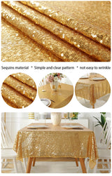 Sequin Rose Gold Tablecloth
