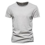 Men Cotton O-Neck Summer T-Shirt