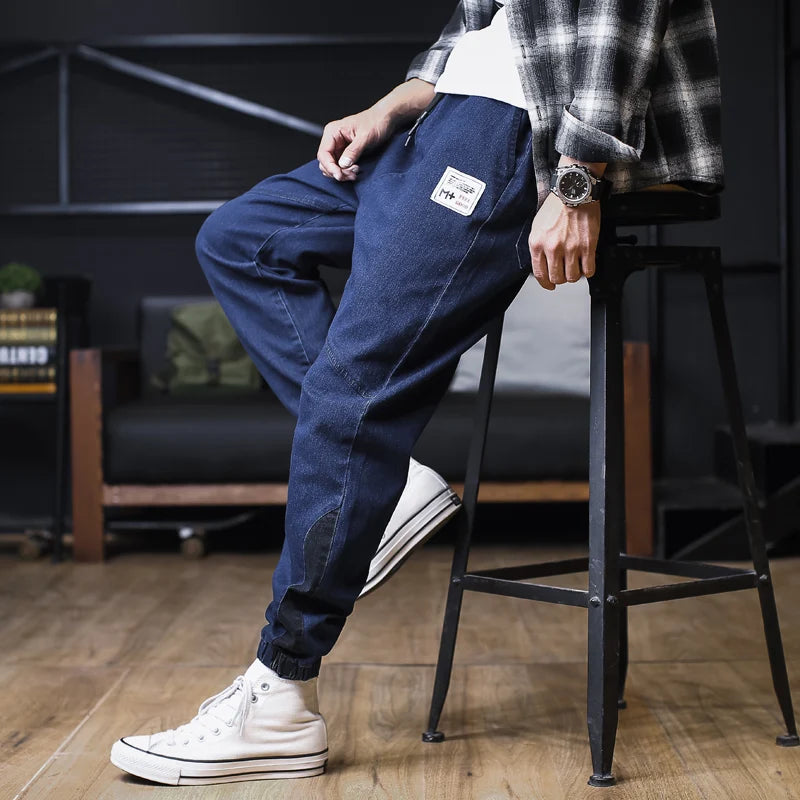 Men Plus Size Jogger Jeans