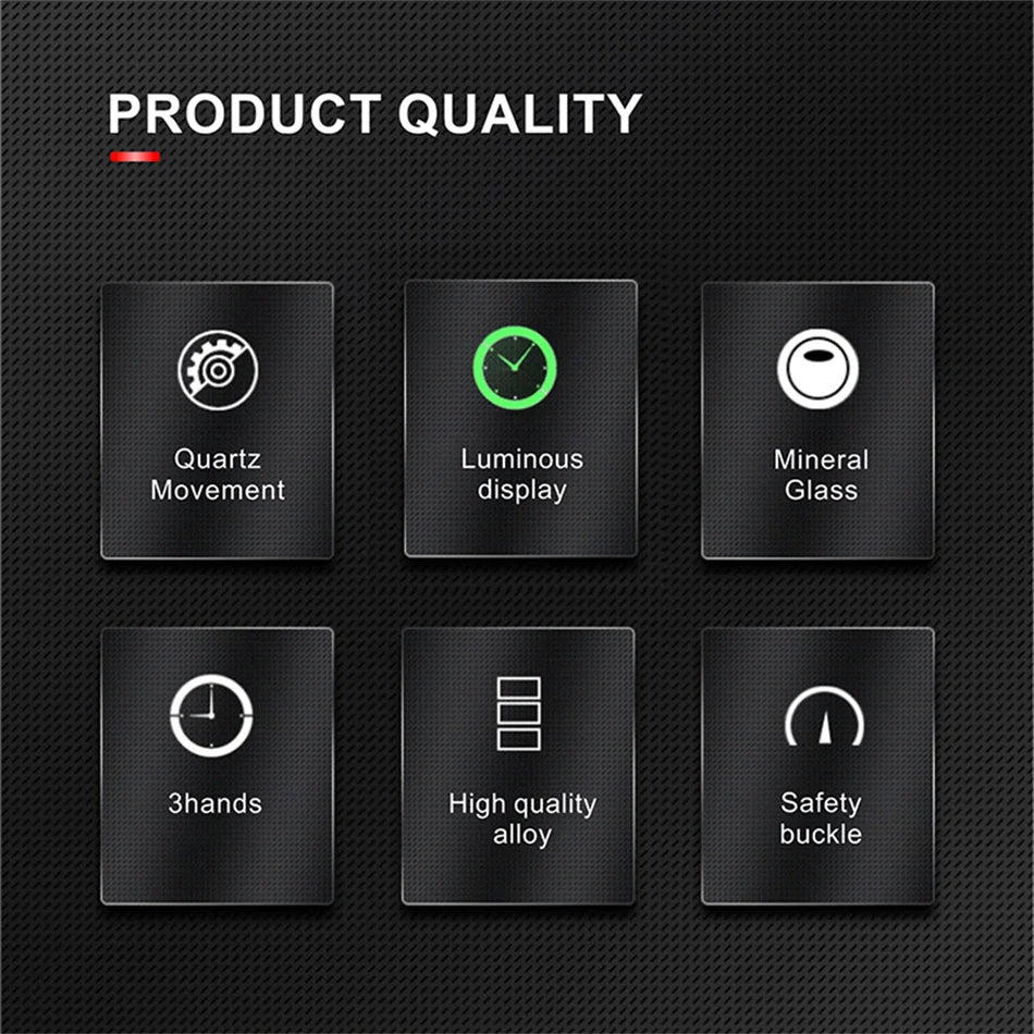 Men’s Business Quartz Watch with Calendar