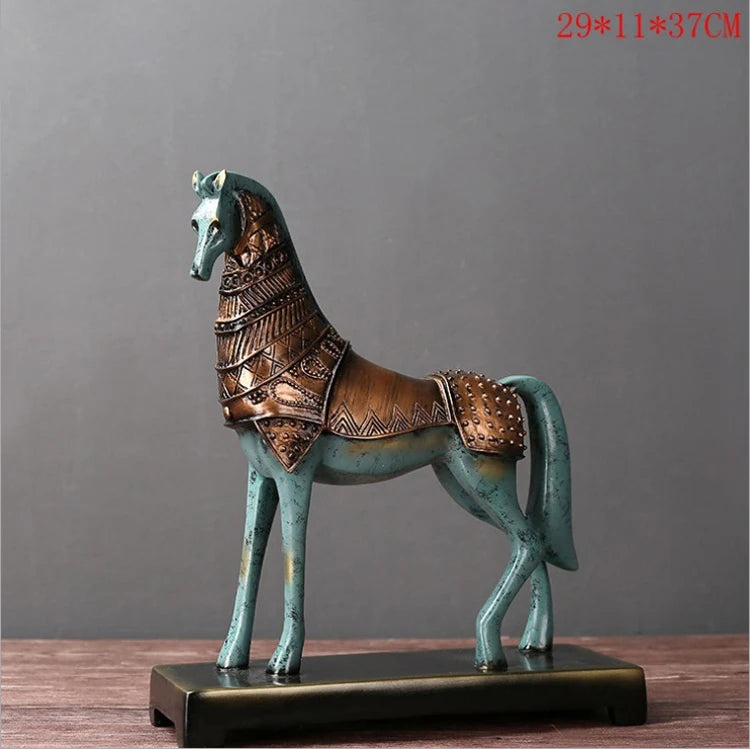 European Lucky Horse Resin Ornament