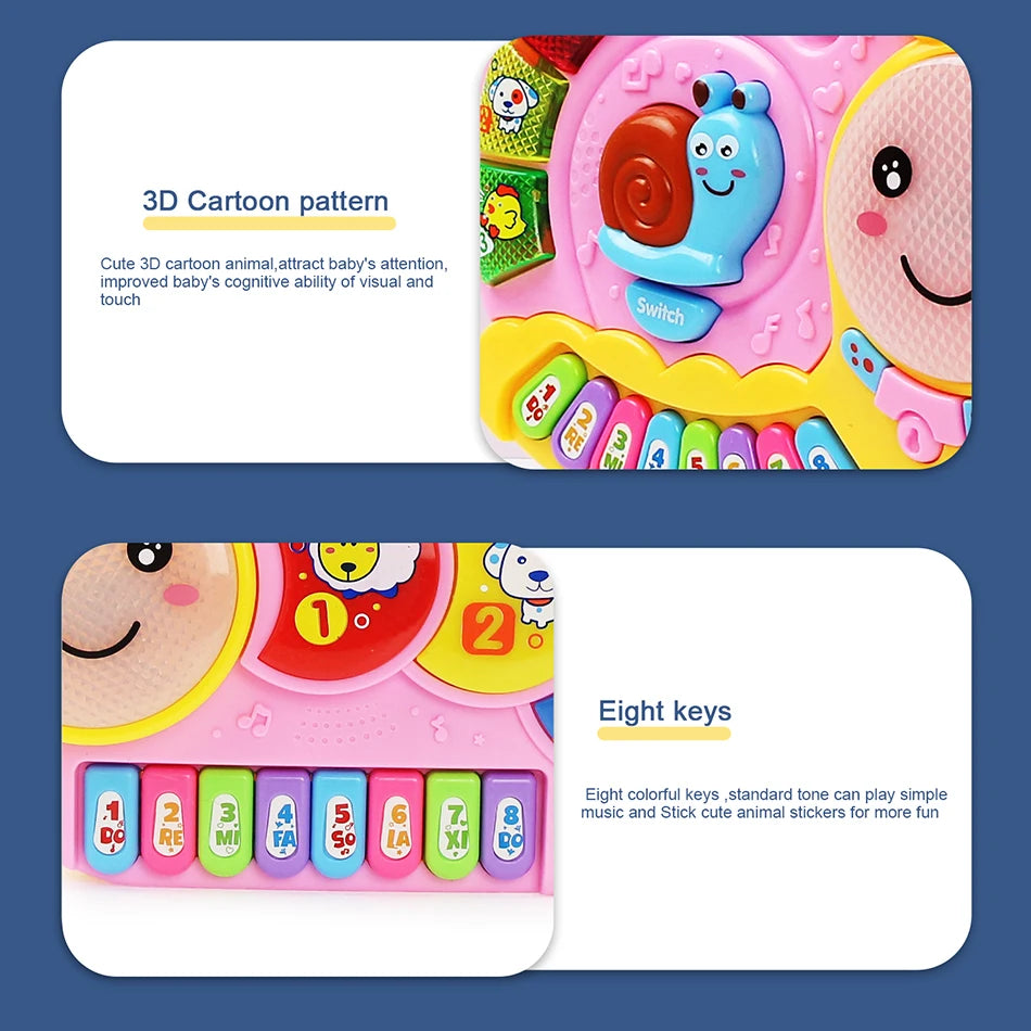 Kids Cartoon Piano Musical Toy