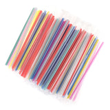 100pcs Clear Disposable PP Straws