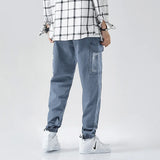 Men's Plus Size Harem Denim Joggers