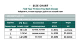 Size chart for women's camisoles with bust measurements, recommended sizes, length, and weight guide.