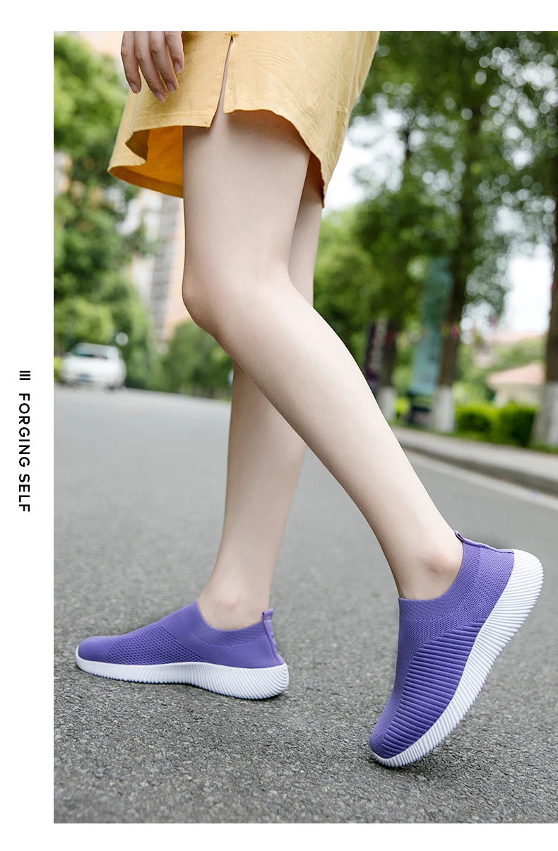 Women's Vulcanized Slip-On Sneakers
