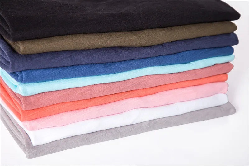 Men Cotton O-Neck Summer T-Shirt