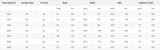 Size chart for plus size wedding dresses including measurements for bust, waist, hips, and hollow to floor.