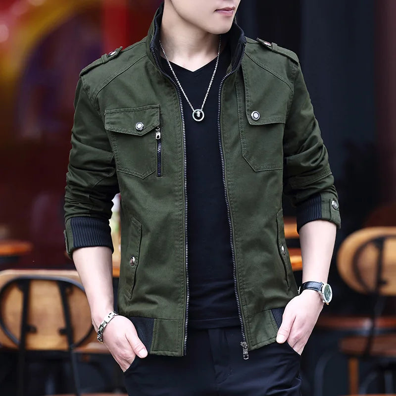 Men’s Army Military Bomber Jacket