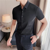 Men Stretch Short Sleeve Shirt