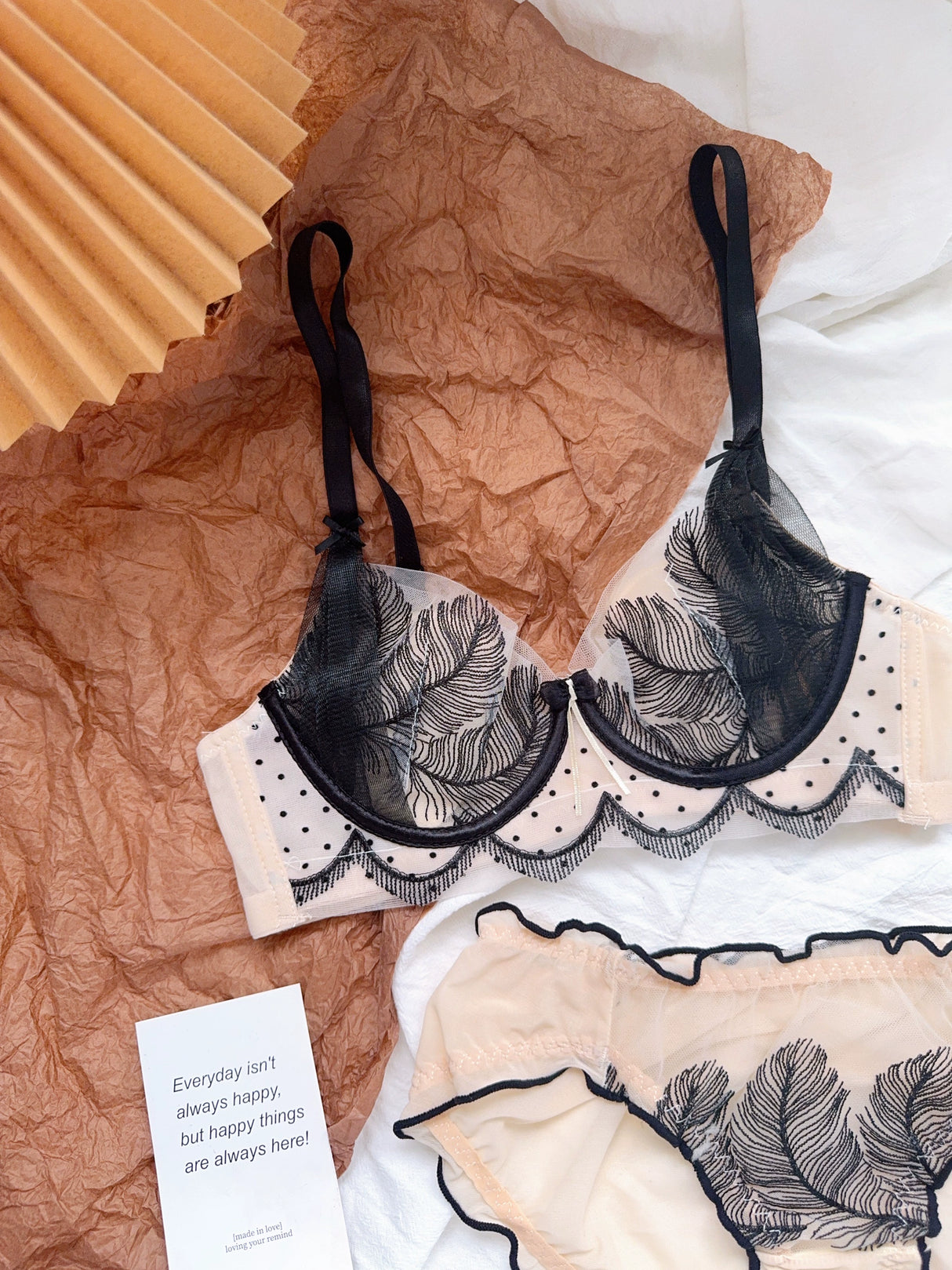 Women Rabbit Ear Bra Set