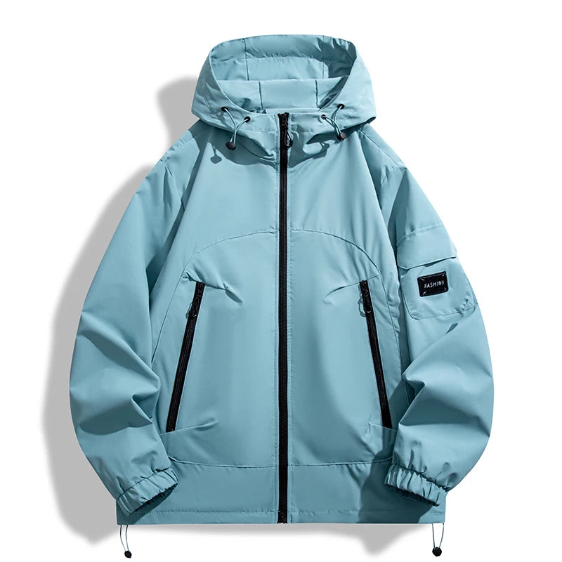 Outdoor Windproof Waterproof Hiking Hooded Jacket