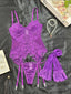 3 Piece Lace Lingerie Set
