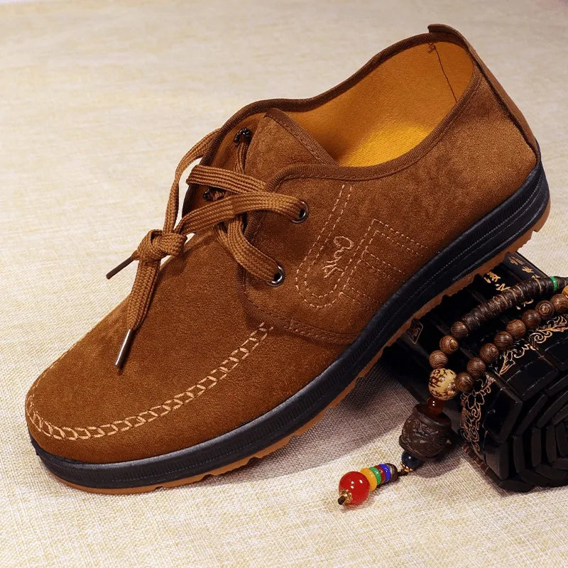 Men’s Traditional Plaid Slip-On Loafers