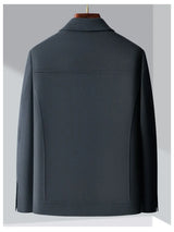 Men Slim Fit Wool Coat Business Jacket