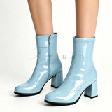 Classic Block Heel Ankle Boots