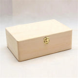 Wooden Storage Box with Lid & Lock